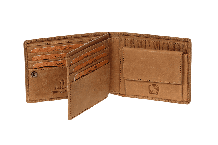 LAVOR 1-8005 RFID wood γνήσιο δέρμα 2 LAVOR 1-8005 RFID wood γνήσιο δέρμα