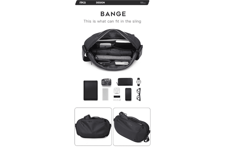 Τσαντάκι ώμου/crossbody Bange 7308 μαύρο