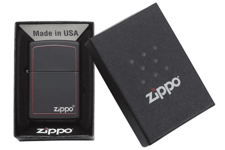 Classic Black and Red Zippo 2