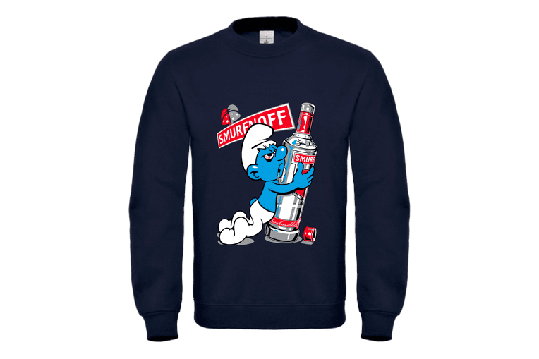 Unisex φούτερ ενηλίκων Smurfnoff