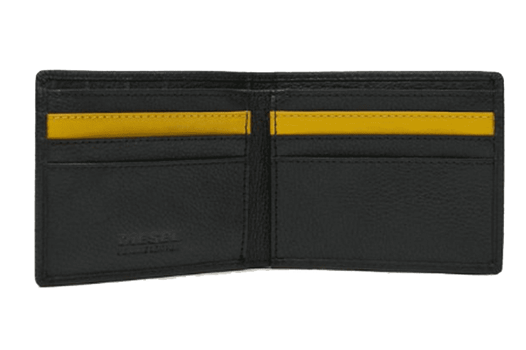 Diesel Cow Leather men's wallet black/yellow 3 Diesel Cow Leather men's wallet black/yellow