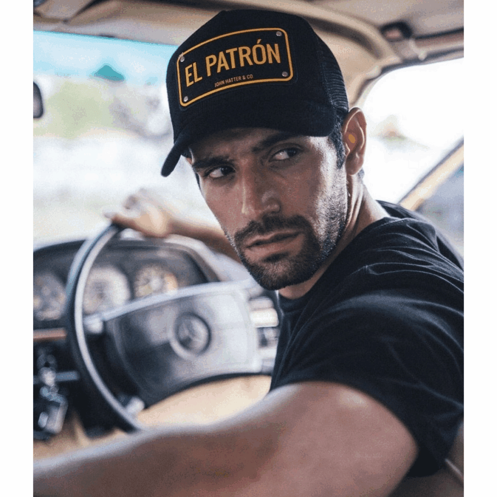 El Patron Μαύρο jockey καπέλο με rubber patch - John Hatter & Co 6 El Patron Μαύρο jockey καπέλο με rubber patch - John Hatter & Co 5