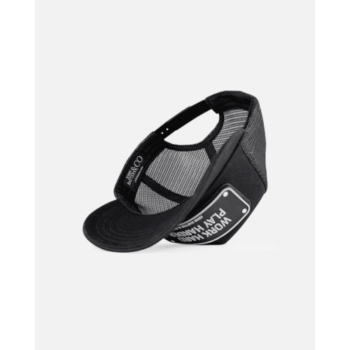 Work hard play harder Jockey καπέλο με rubber patch - John Hatter & Co 9