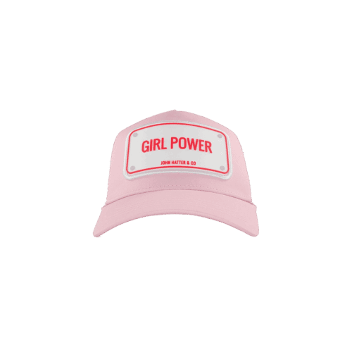 Girl Power Ροζ jockey καπέλο με rubber patch - John Hatter & Co 7 Girl Power Ροζ jockey καπέλο με rubber patch - John Hatter & Co