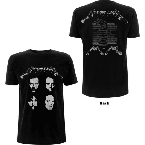 Κοντομάνικη μπλούζα Metallica 4 faces 10 Κοντομάνικη μπλούζα Metallica 4 faces