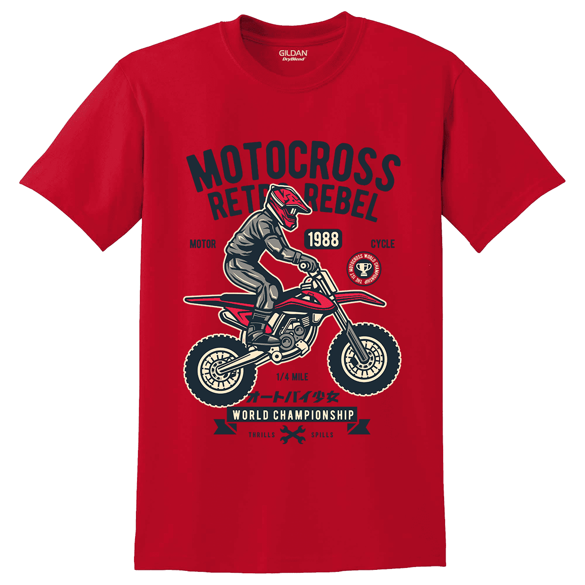 Unisex μπλούζα Motocross Rebel 11 Unisex μπλούζα Motocross Rebel