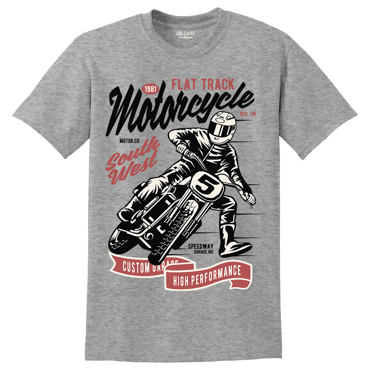 Unisex μπλούζα Flat Track Motorcycle